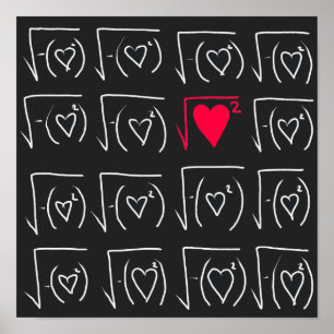 Póster romance entre math geek: encontrar amor verdadero