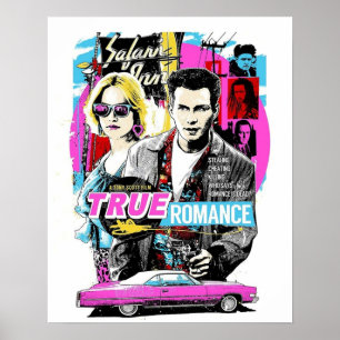 Póster Romance ficción de los años 90