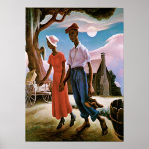 Póster Romance, Thomas Hart Benton