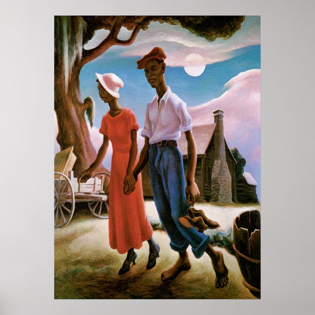 Póster Romance, Thomas Hart Benton, Poster (Frente)