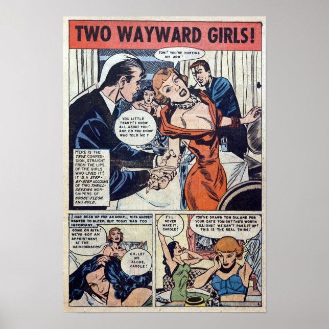 Póster Romance vintage (Frente)