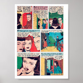 Póster Romance vintage