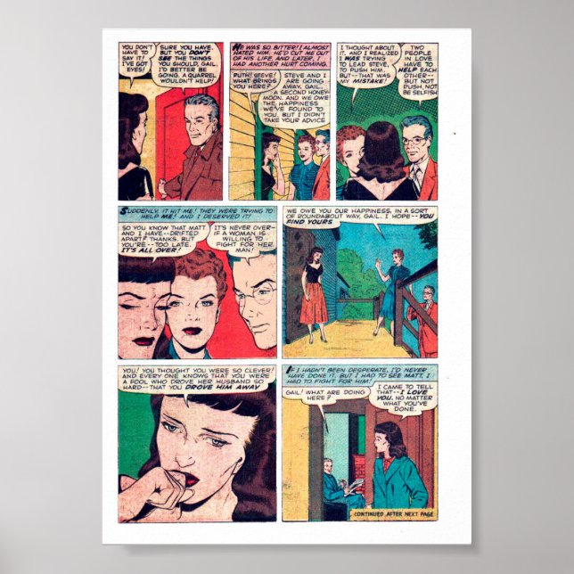 Póster Romance vintage (Frente)