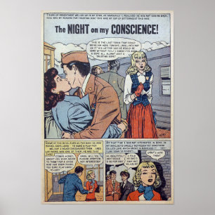 Póster Romance vintage