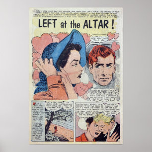 Póster Romance vintage