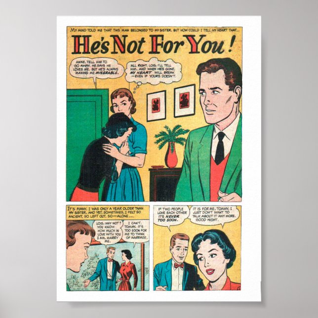 Póster Romance vintage (Frente)