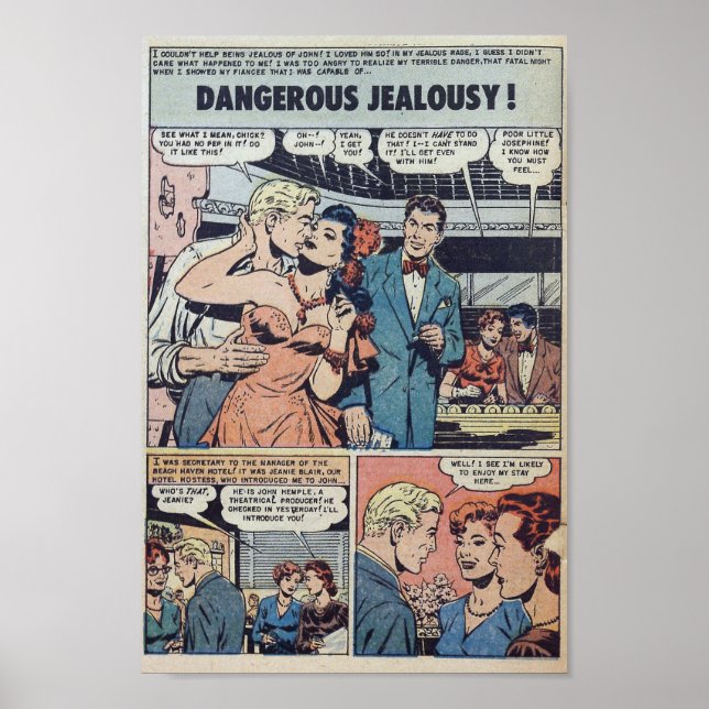 Póster Romance vintage (Frente)