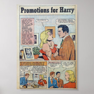 Póster Romance vintage