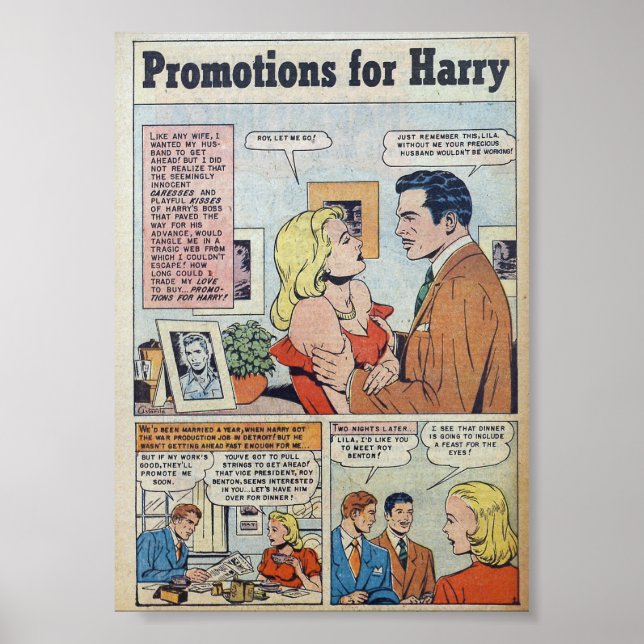 Póster Romance vintage (Frente)