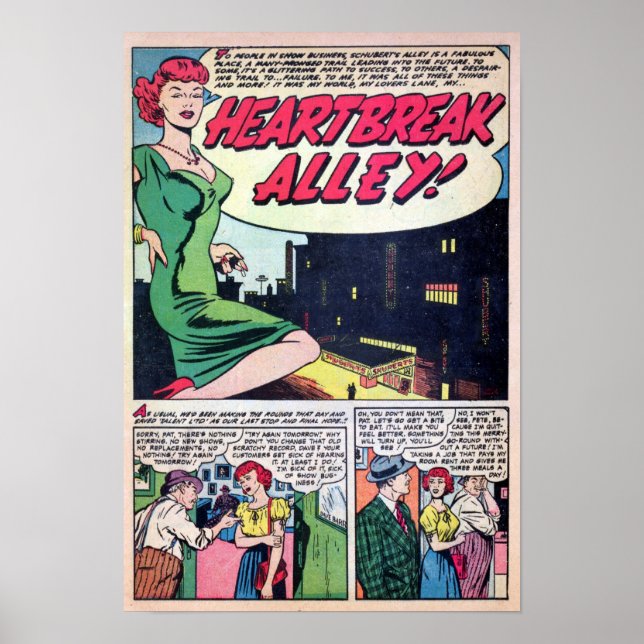 Póster Romance vintage (Frente)