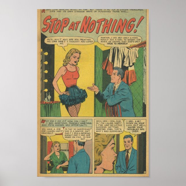 Póster Romance vintage (Frente)