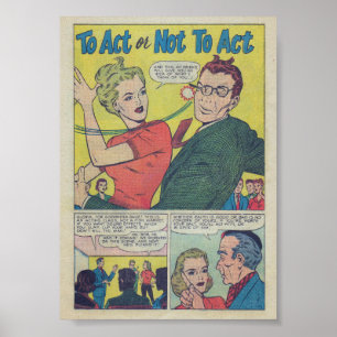 Póster Romance vintage