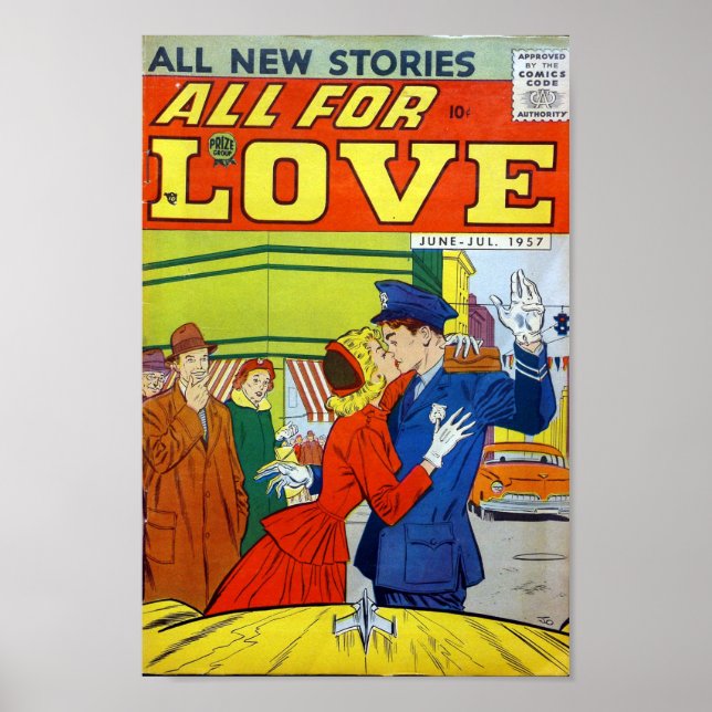 Póster Romance vintage (Frente)