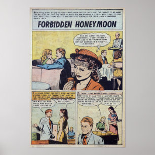 Póster Romance vintage