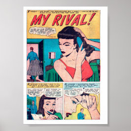 Póster Romance vintage