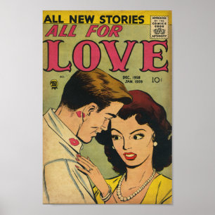 Póster Romance vintage