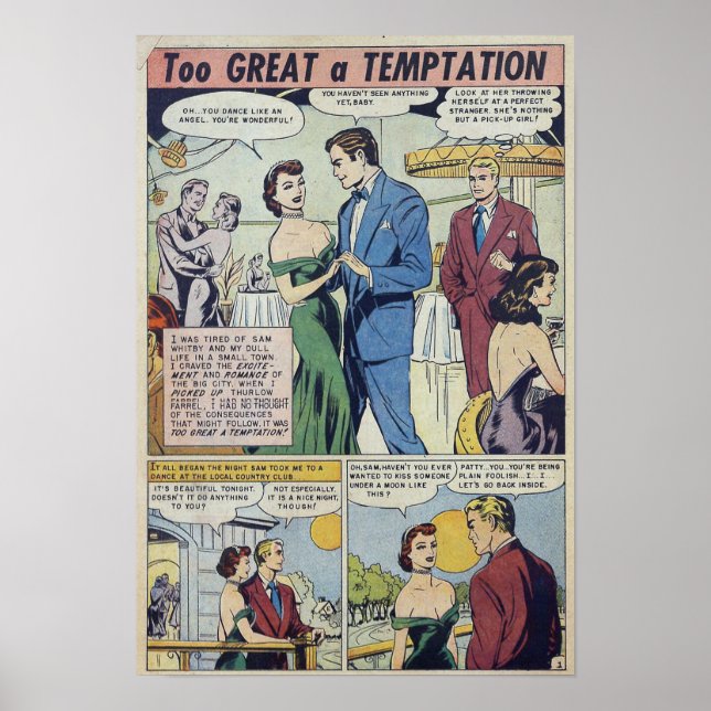 Póster Romance vintage (Frente)