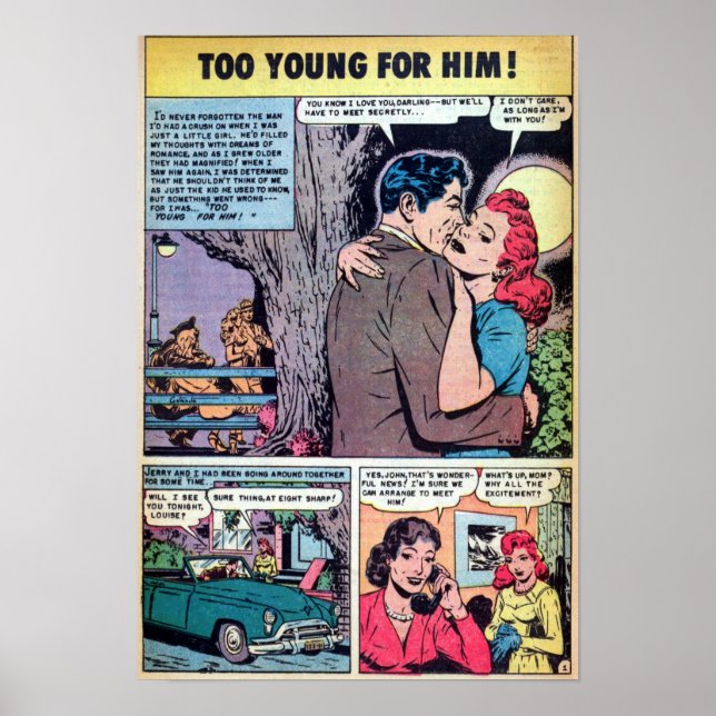 Póster Romance vintage (Frente)