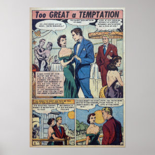 Póster Romance vintage