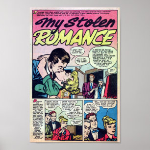 Póster Romance vintage