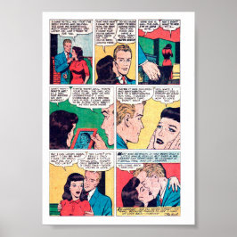 Póster Romance vintage