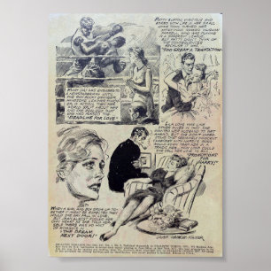 Póster Romance vintage