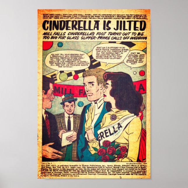 Póster Romance vintage (Frente)