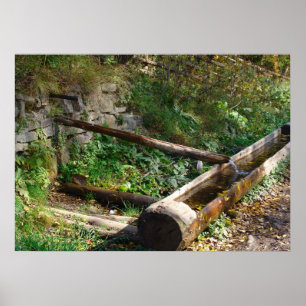 Póster Romania, Moldova, Water in the mountains