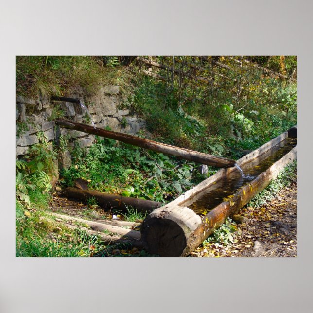 Póster Romania, Moldova, Water in the mountains (Frente)