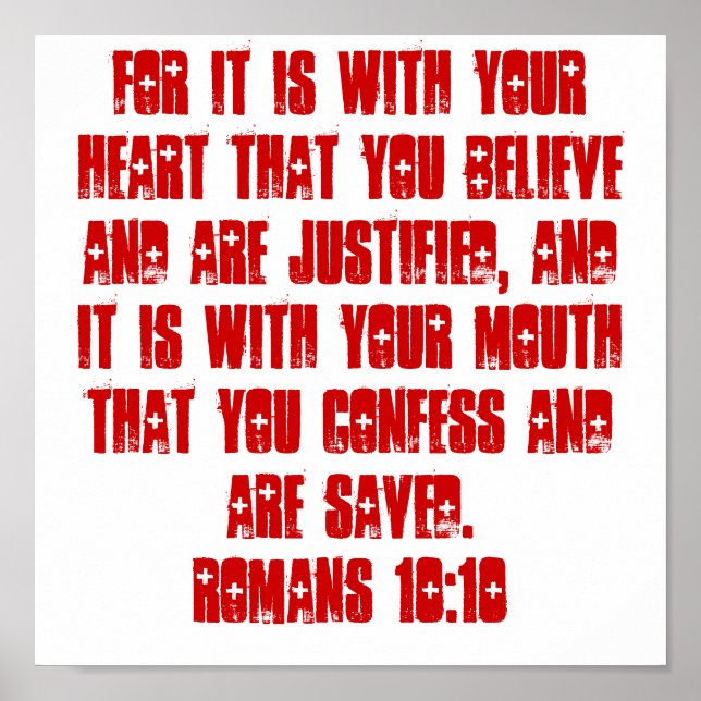 Póster Romanos 10:10 POSTER (Frente)