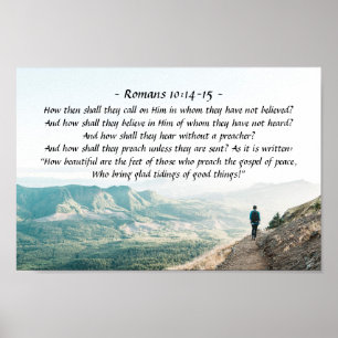 Póster Romanos 10:14-15 ¿Cómo le llamarán?