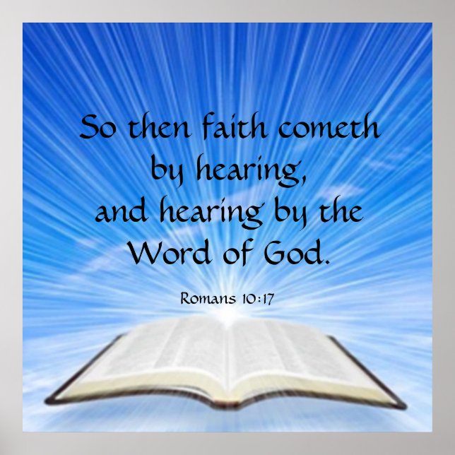 Póster Romanos 10:17 (Frente)