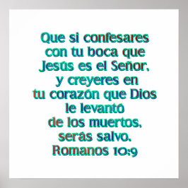 Póster Romanos 10:9