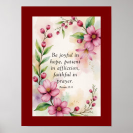 Póster Romanos 12:12