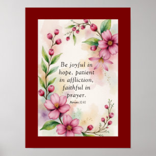 Póster Romanos 12:12