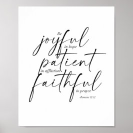 Póster Romanos 12:12