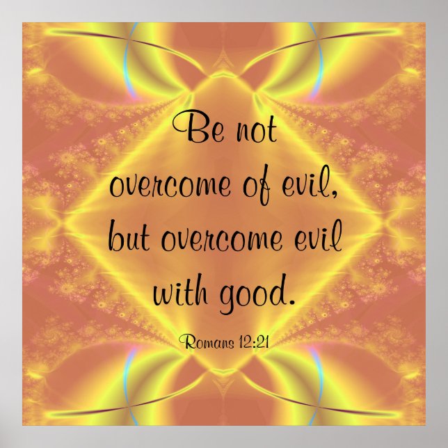 Póster Romanos 12:21 Poster (Frente)