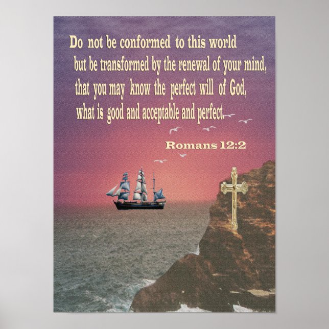 Póster Romanos 12:2 poster (Frente)