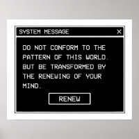 Romanos 12:2 Ventana de Alerta de Computadora en B