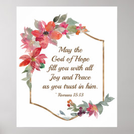Póster Romanos 15:13 Dios de Esperanza