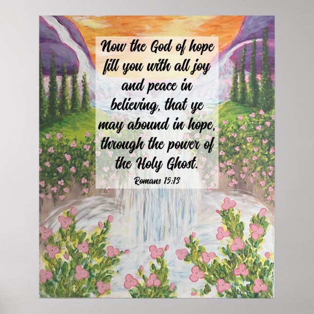 Póster Romanos 15:13 Poster (Frente)