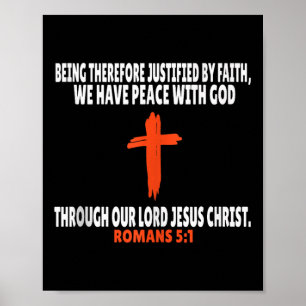 Póster Romanos 5_1 Biblia Verses Guión Tank Top