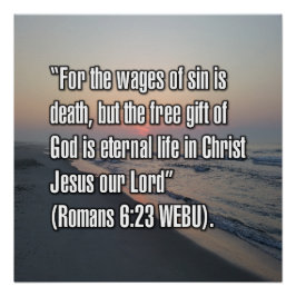 Póster Romanos 6:23 WEBU