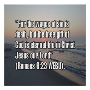 Póster Romanos 6:23 WEBU