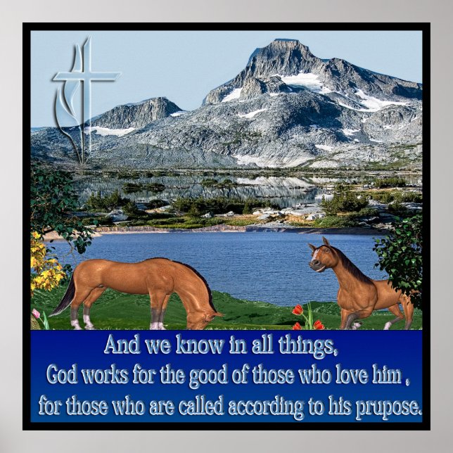 Póster Romanos 8:28 (Frente)