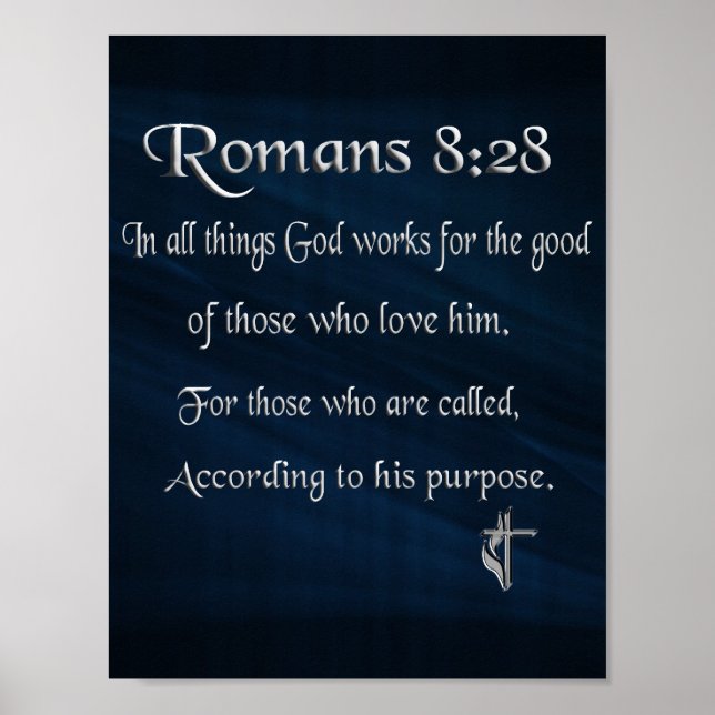 Póster romanos 8:28 (Frente)