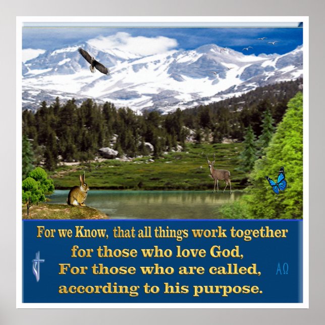Póster Romanos 8:28 poster (Frente)