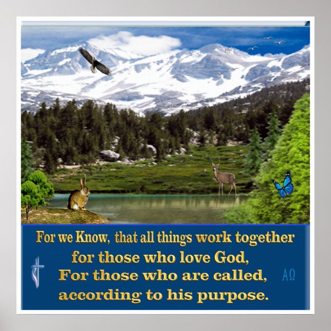 Póster Romanos 8:28 poster (Frente)