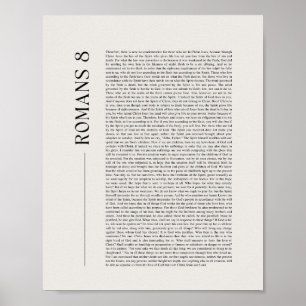 Póster Romanos 8 La Biblia Completa Capítulo