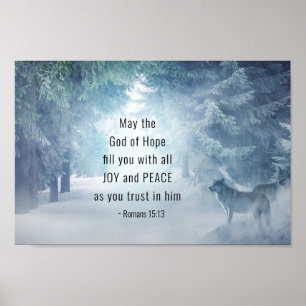 Póster Romans 15:13 The God of Hope
